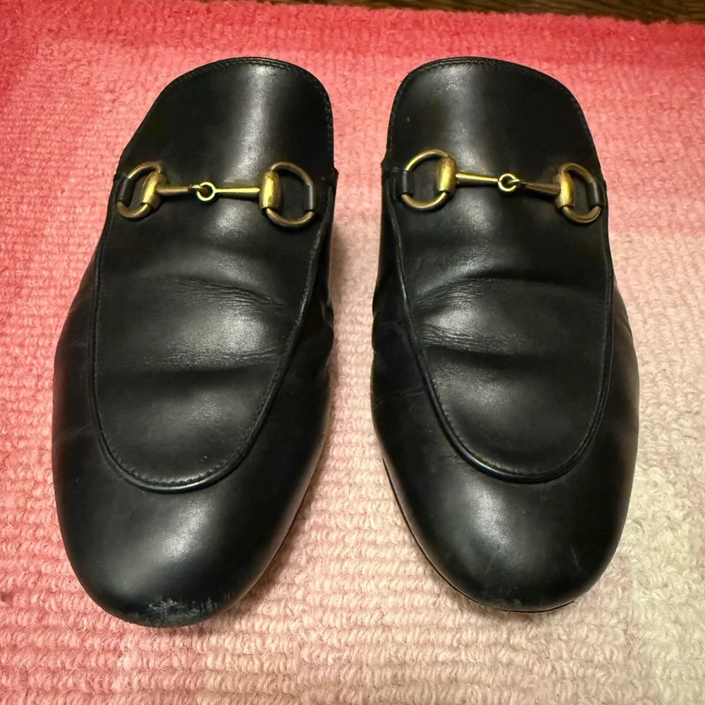 Gucci Princetown Slipper Mule in Black Leather - Picture 9 of 15